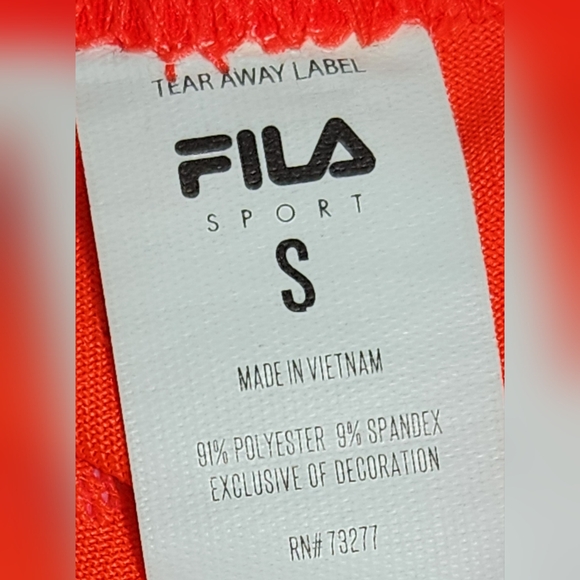 Fila Sport Women's Athletic Orange Tank Top, Size Small, S - Picture 8 of 9